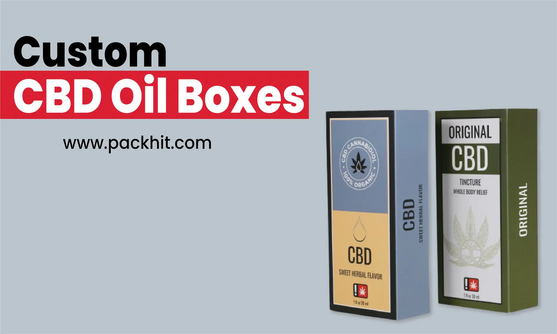 Custom CBD Tincture Boxes with Inserts