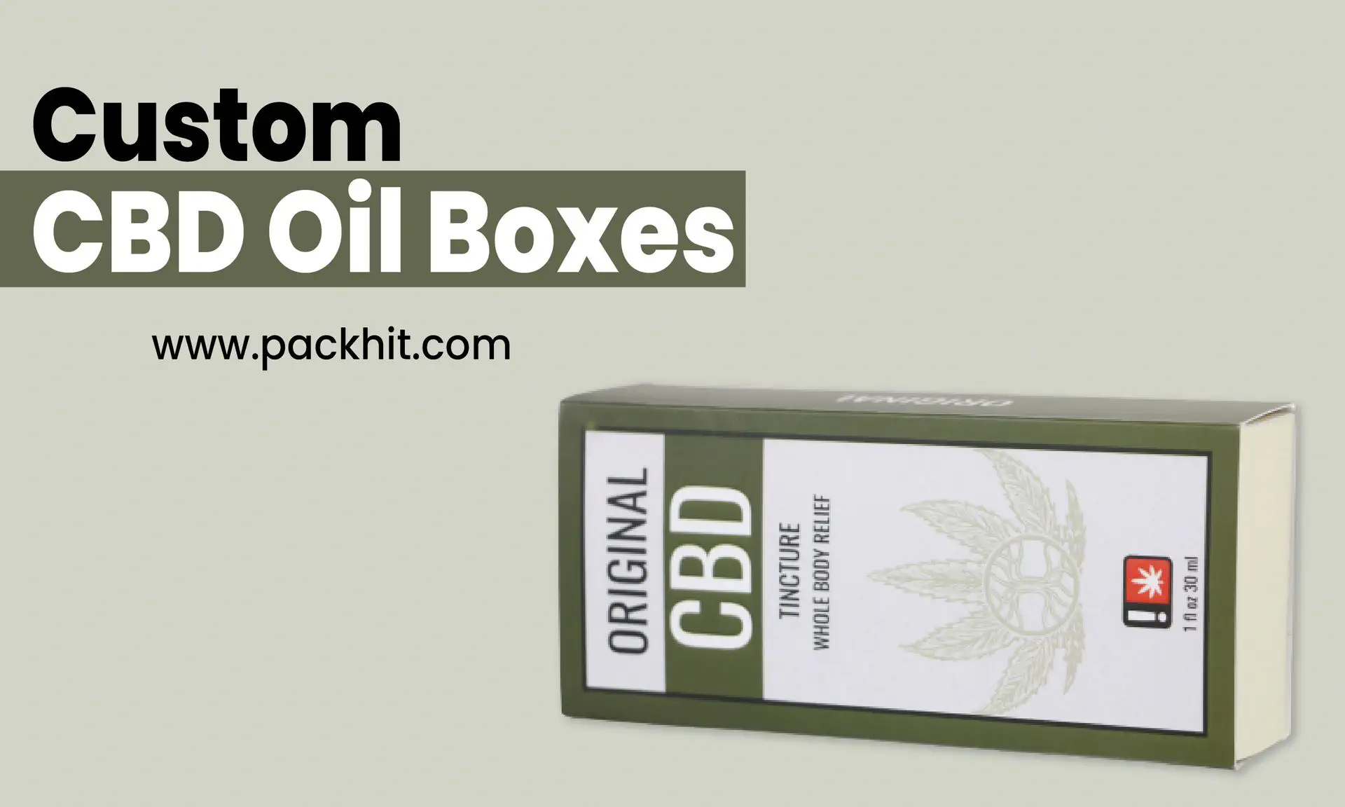 Custom Cardboard CBD Oil Boxes