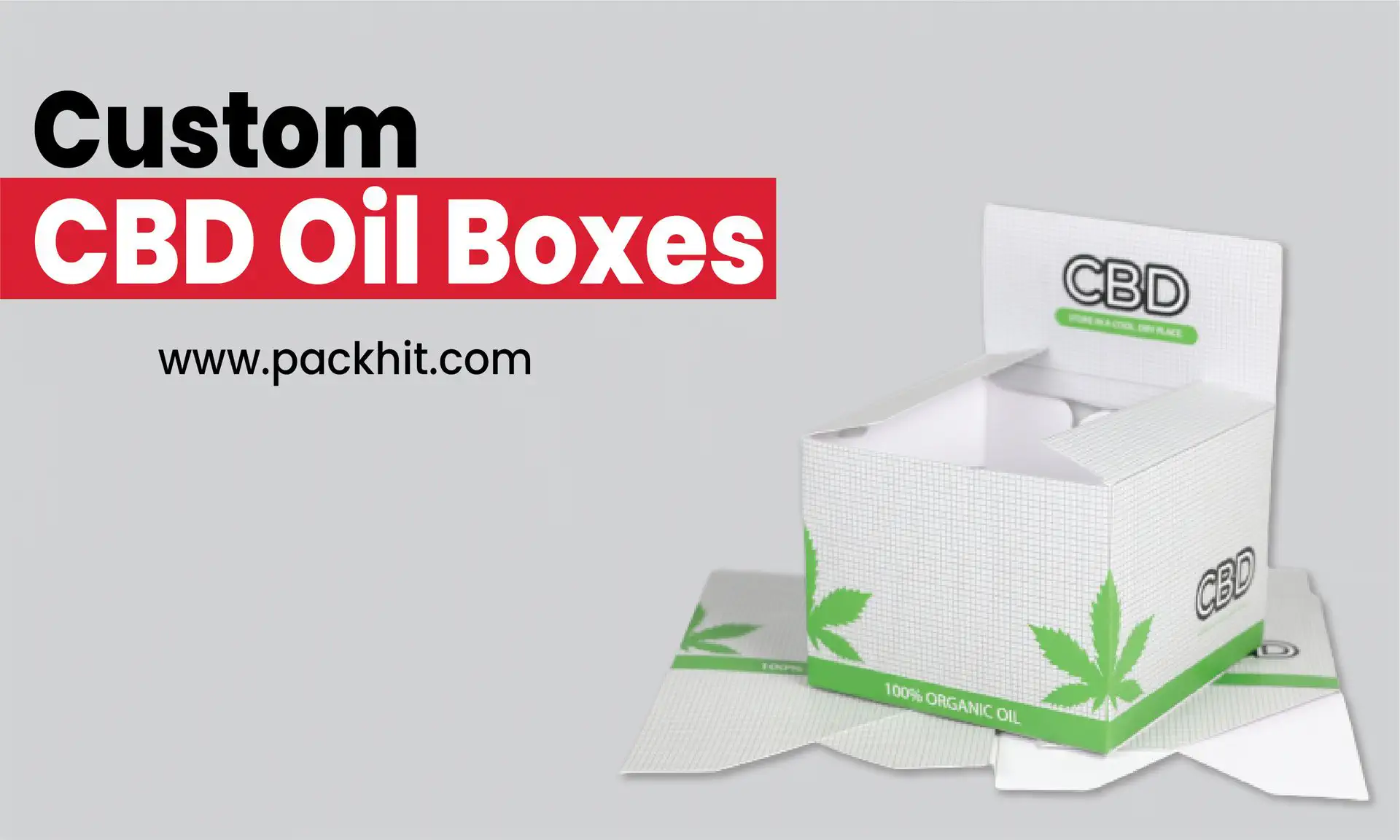Custom Cardboard Display CBD Oil Boxes