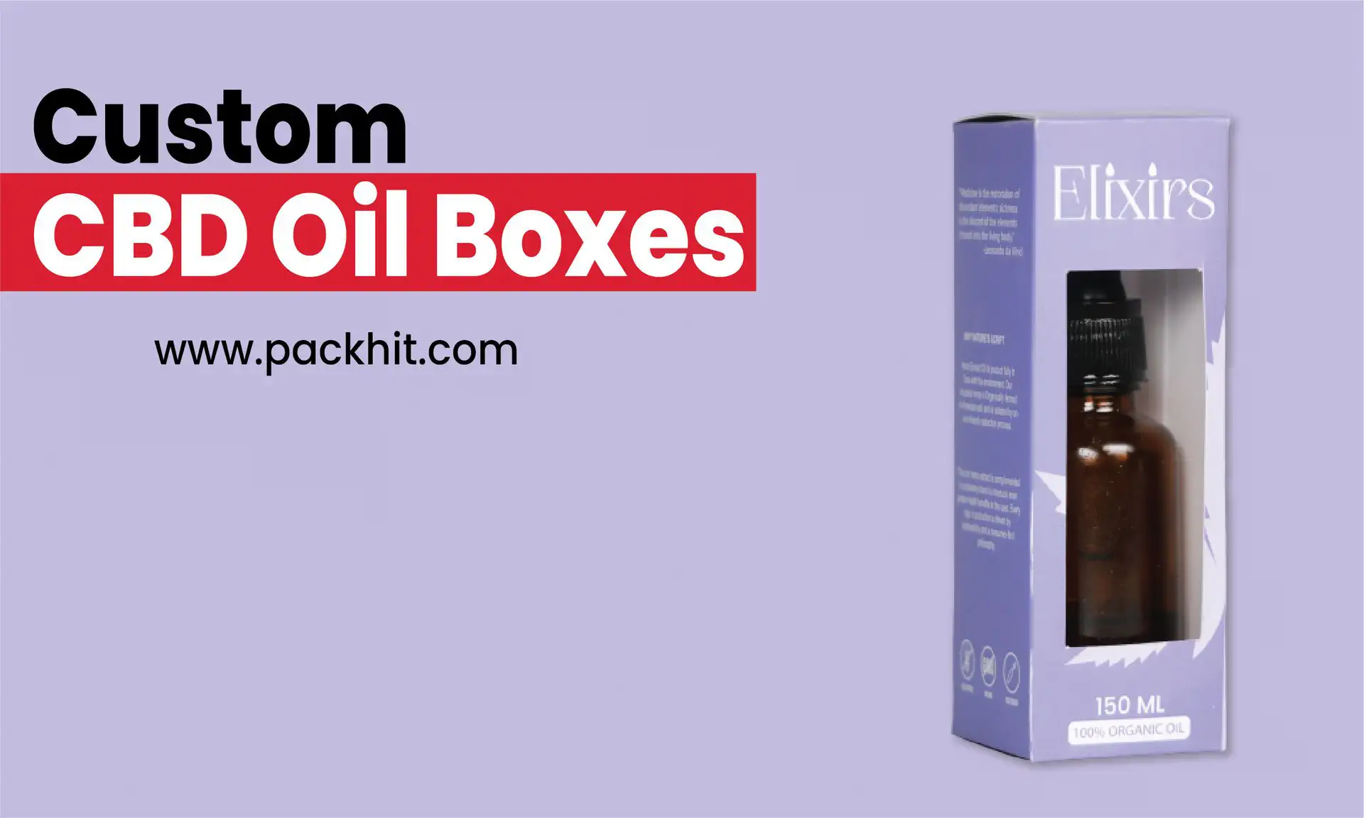 Custom CBD Oil Boxes with window