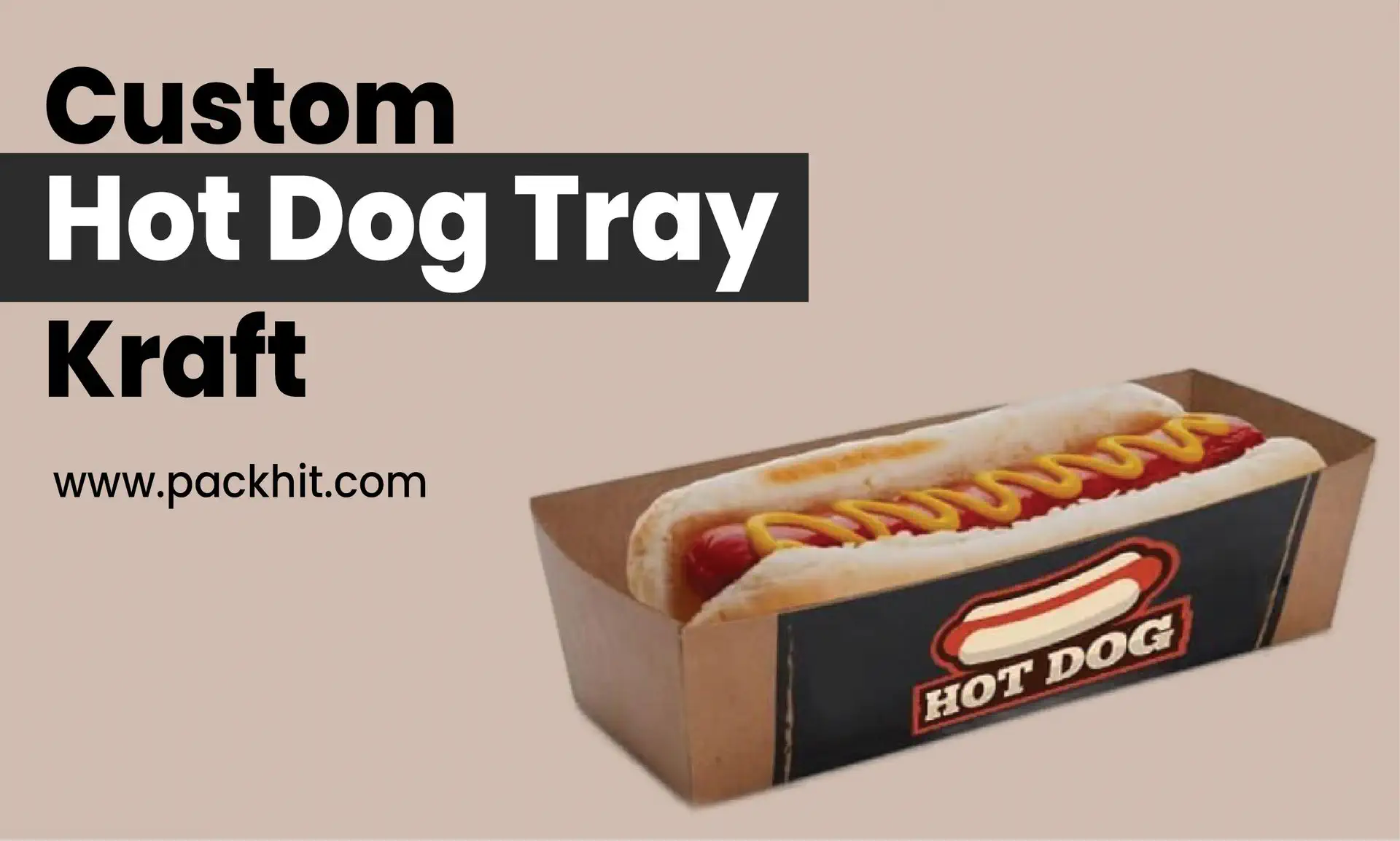 Custom Kraft Hot Dog Trays