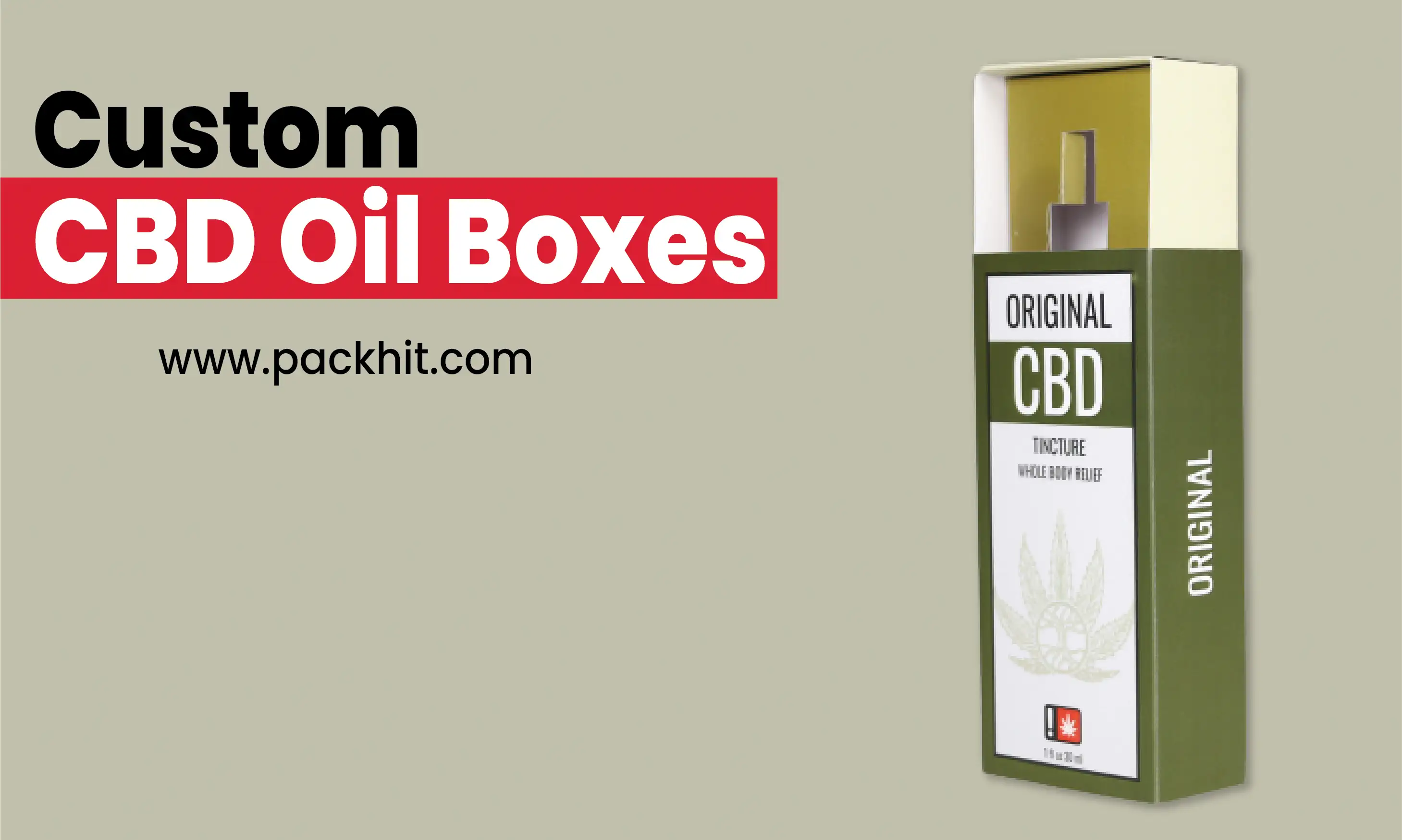 Custom CBD Tincture Packaging Boxes