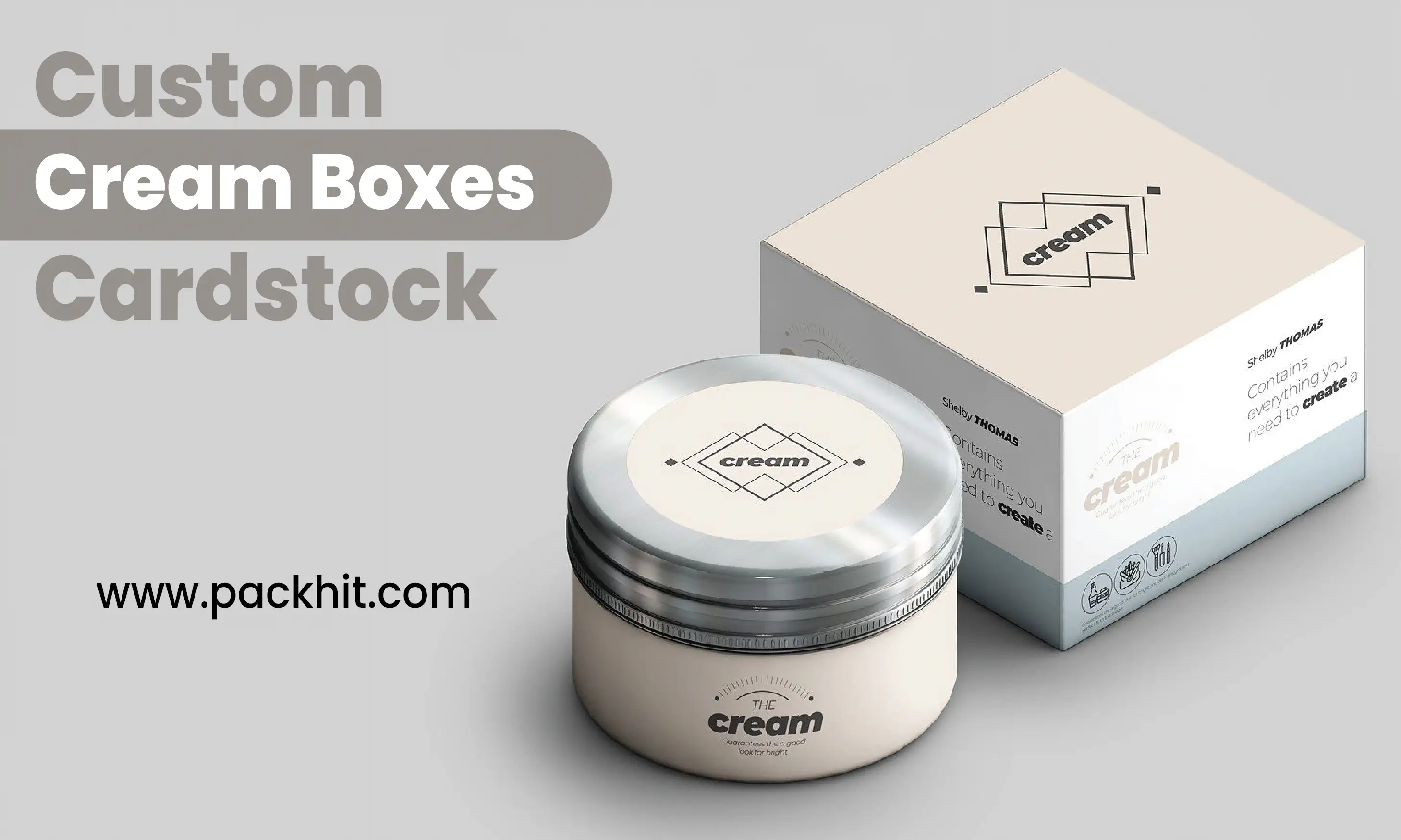 Custom Cream Boxes
