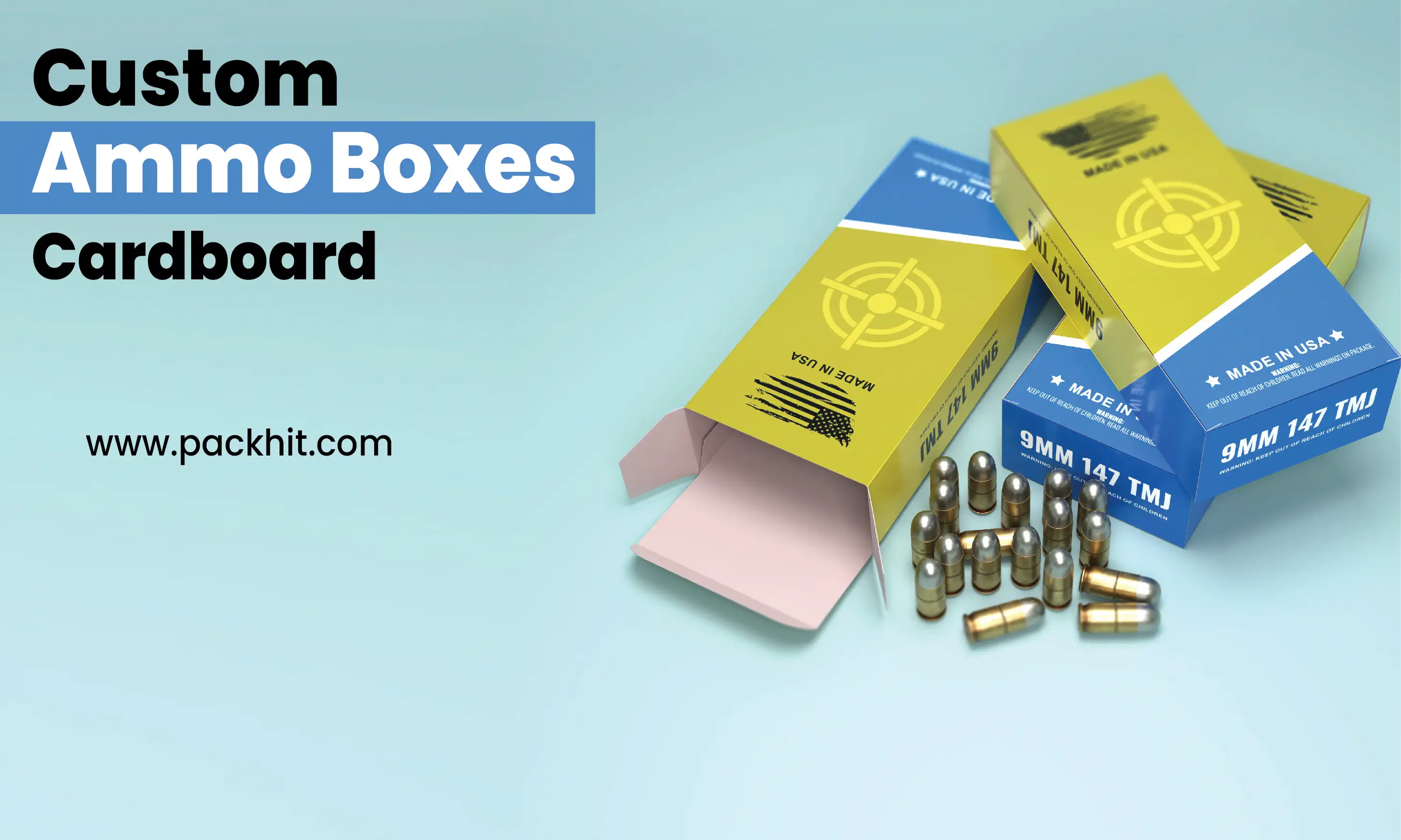Cardboard Ammo Packaging Boxes