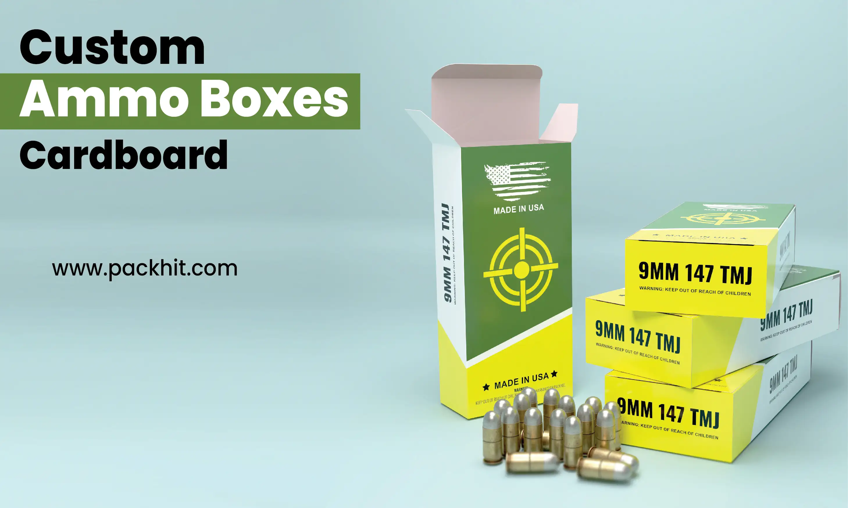 Cardboard Ammo Packaging Boxes