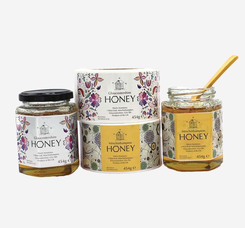 Honey Jar Labels in Bulk