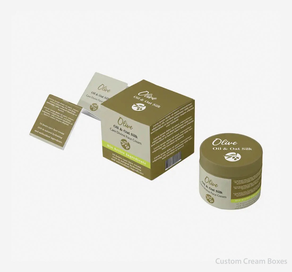 Custom Design Cream Boxes