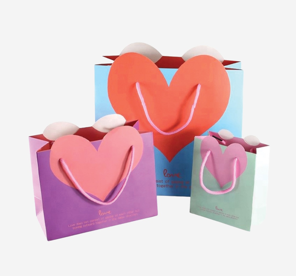 colored paper gift bags