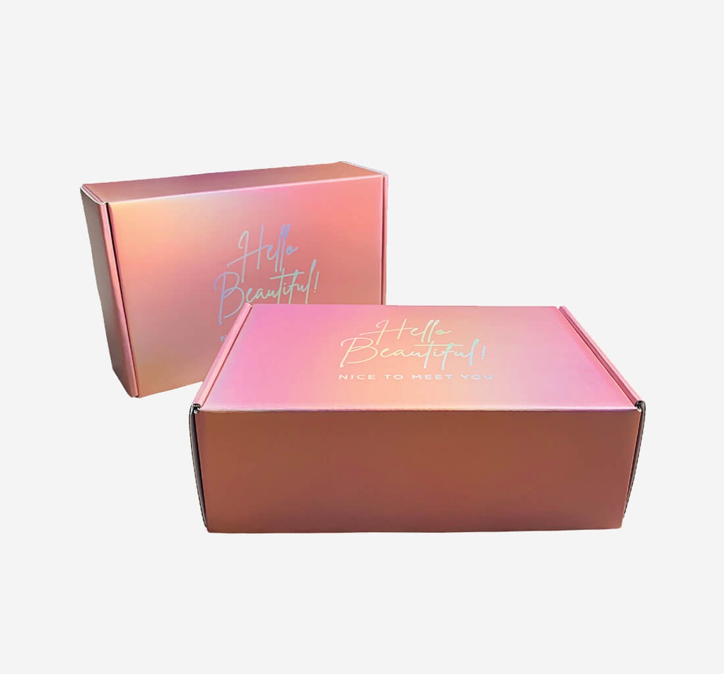 Metalized Rose Gold Boxes