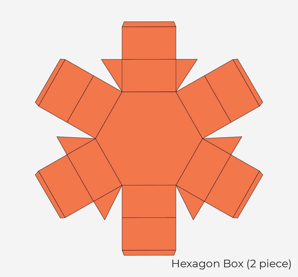 2 Piece Hexagon Box