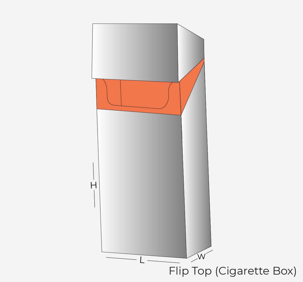 Flip Top Cigarette Box