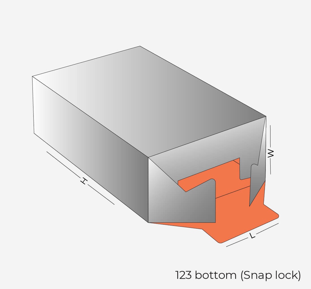 123 Bottom Snap Lock