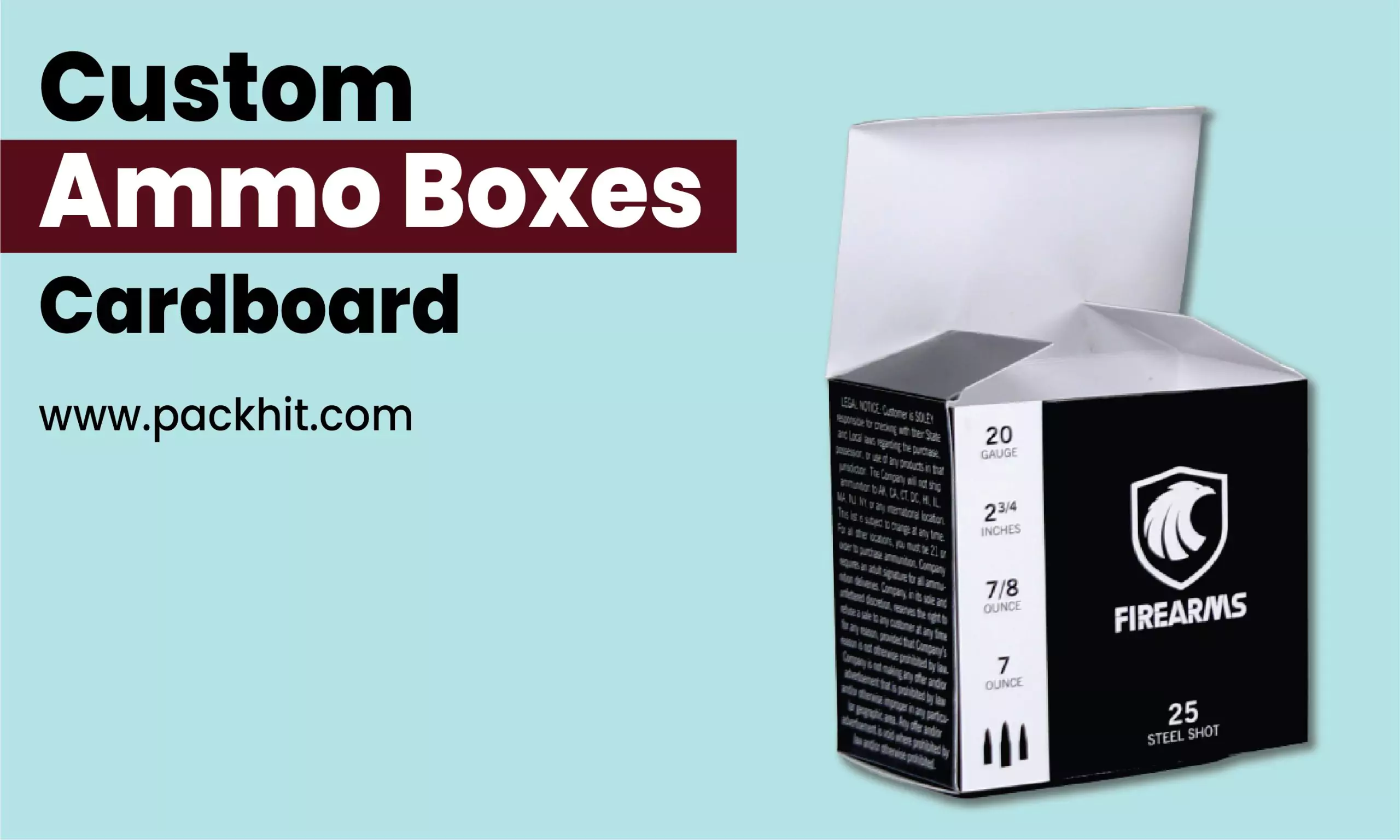 How Much Ammo is in a Box and How Much Does an Ammo Box Weigh? 3 Custom Cardboard Ammo Boxes