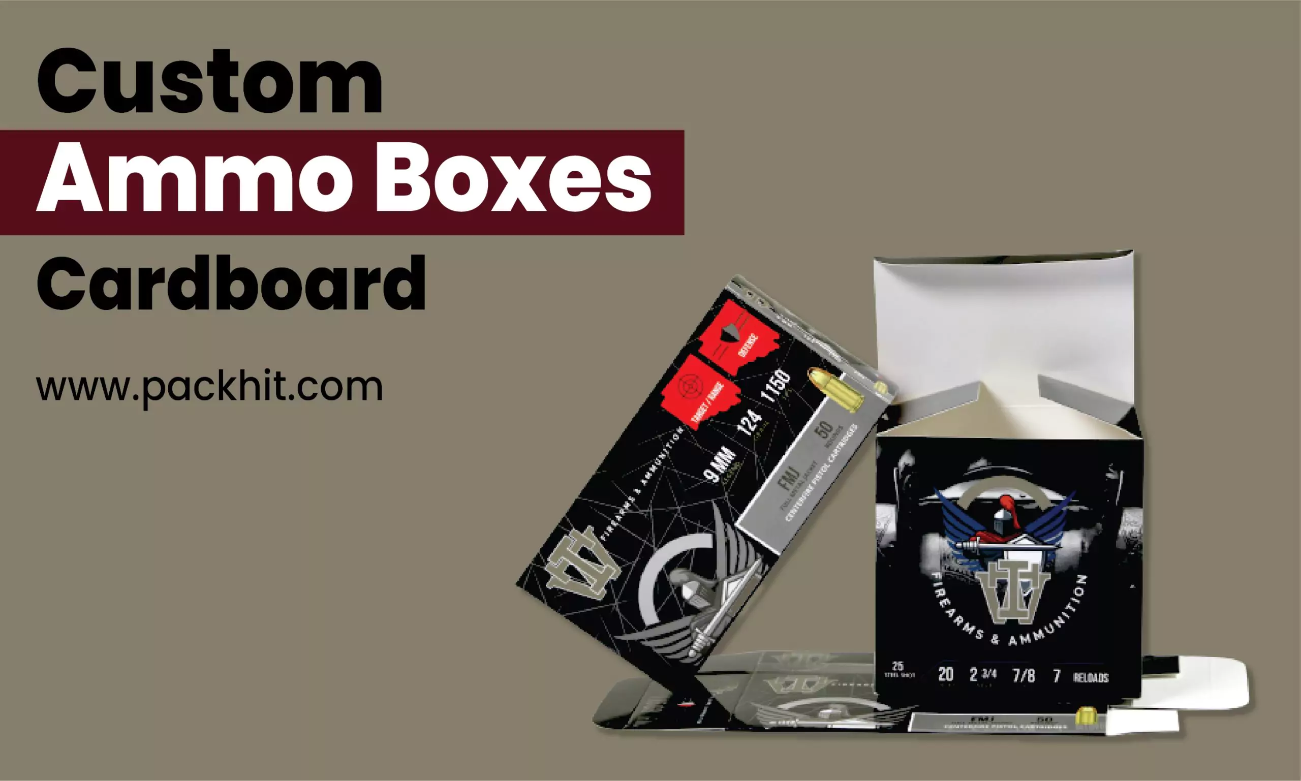 How Much Ammo is in a Box and How Much Does an Ammo Box Weigh? 1 Cardboard Ammo Boxes