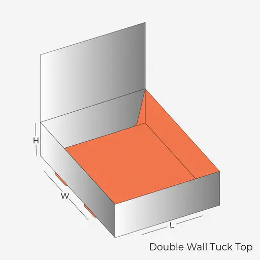 Double Wall Display Boxes Template